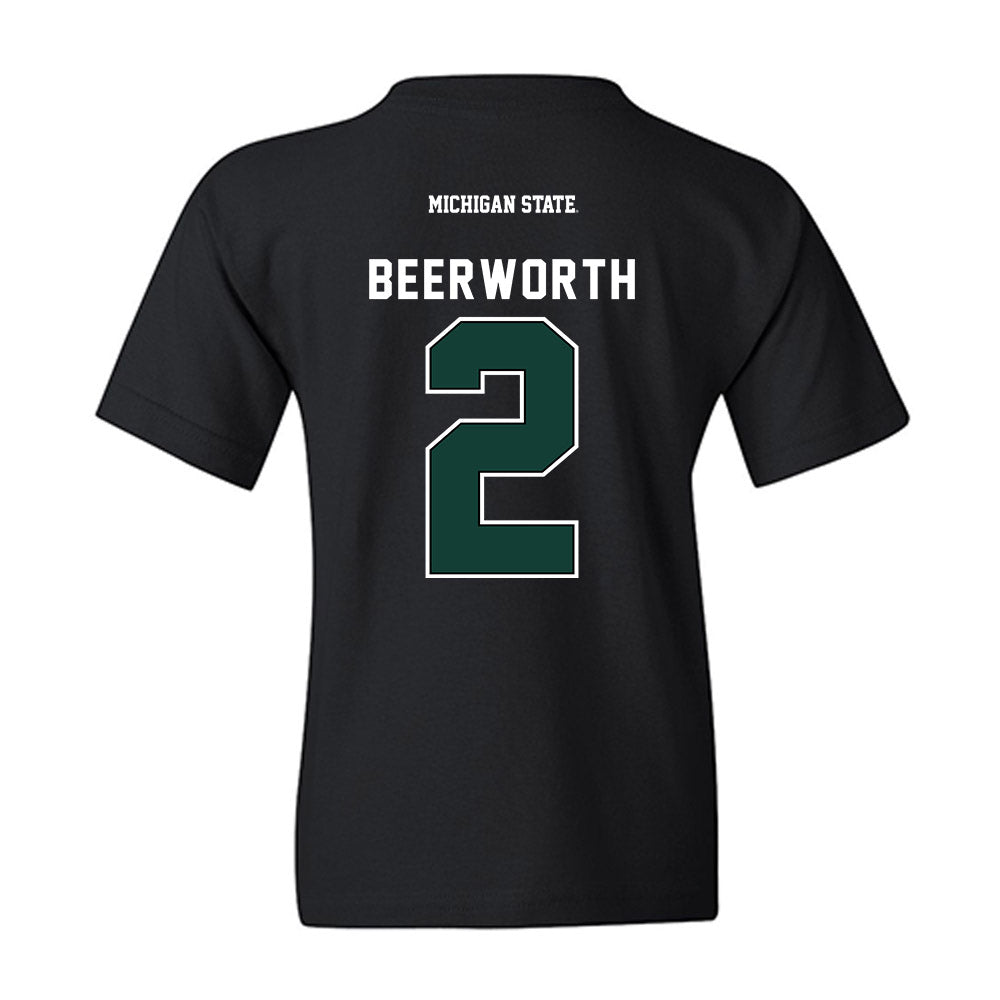 Michigan State - NCAA Women's Soccer : Sofia Beerworth - Youth T-Shirt-1