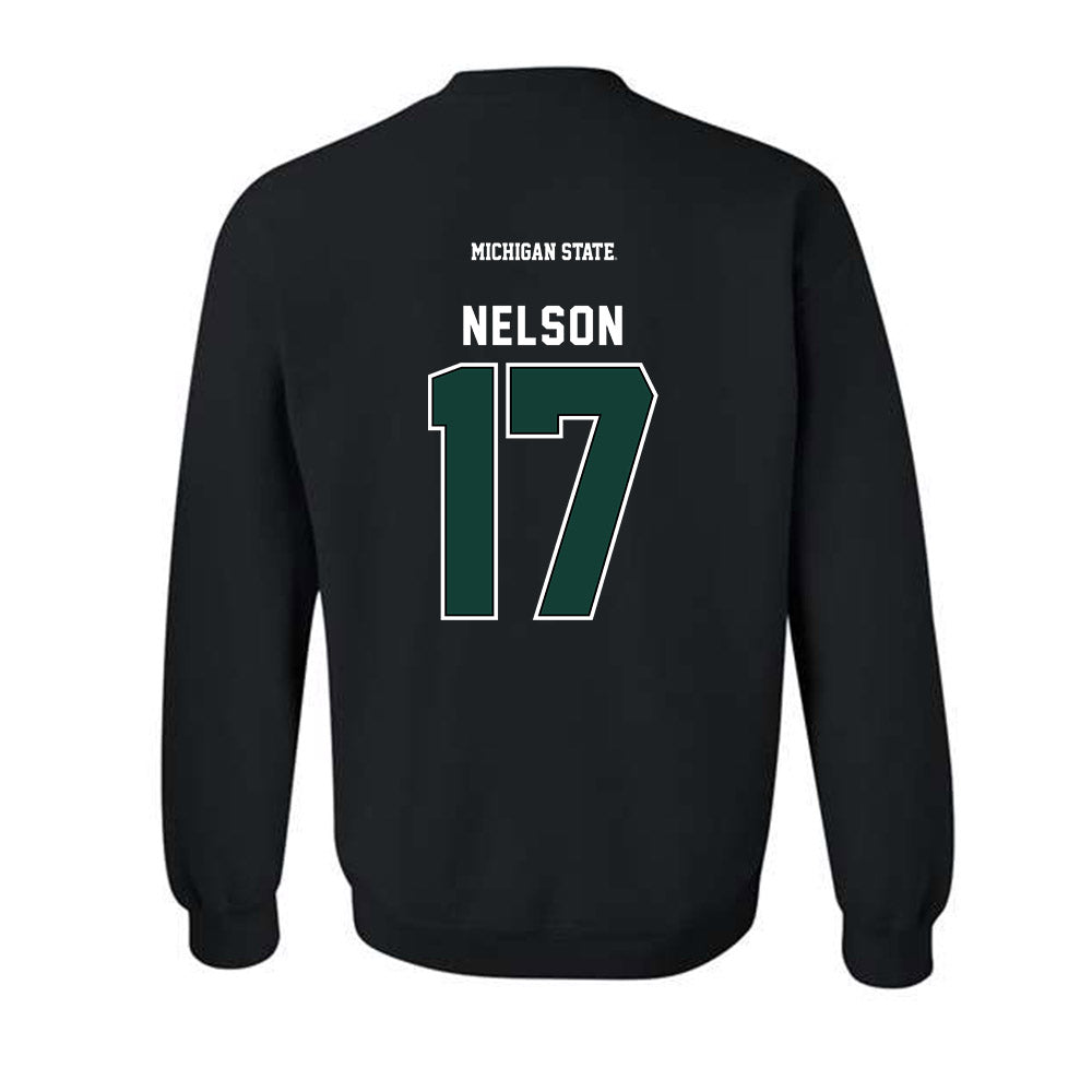 Michigan State - NCAA Men's Ice Hockey : Kaden Nelson - Crewneck Sweatshirt-1