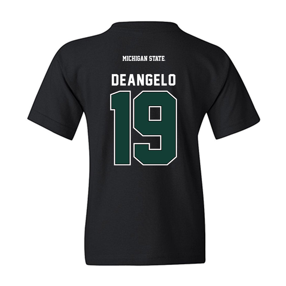 Michigan State - NCAA Men's Ice Hockey : Mikey DeAngelo - Youth T-Shirt-1