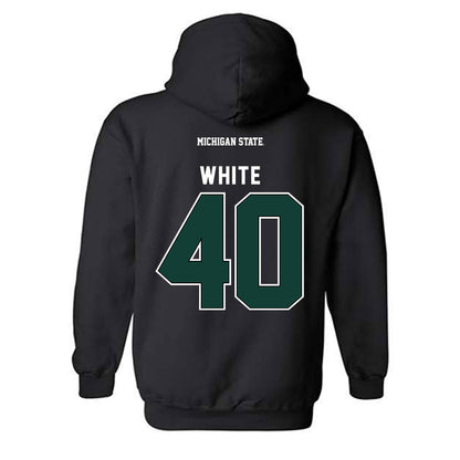 Michigan State - NCAA Football : DeJae White - Generic Shersey Hooded Sweatshirt-1