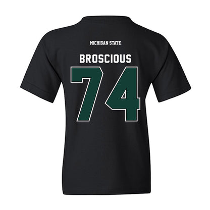 Michigan State - NCAA Football : Gavin Broscious - Youth T-Shirt-1