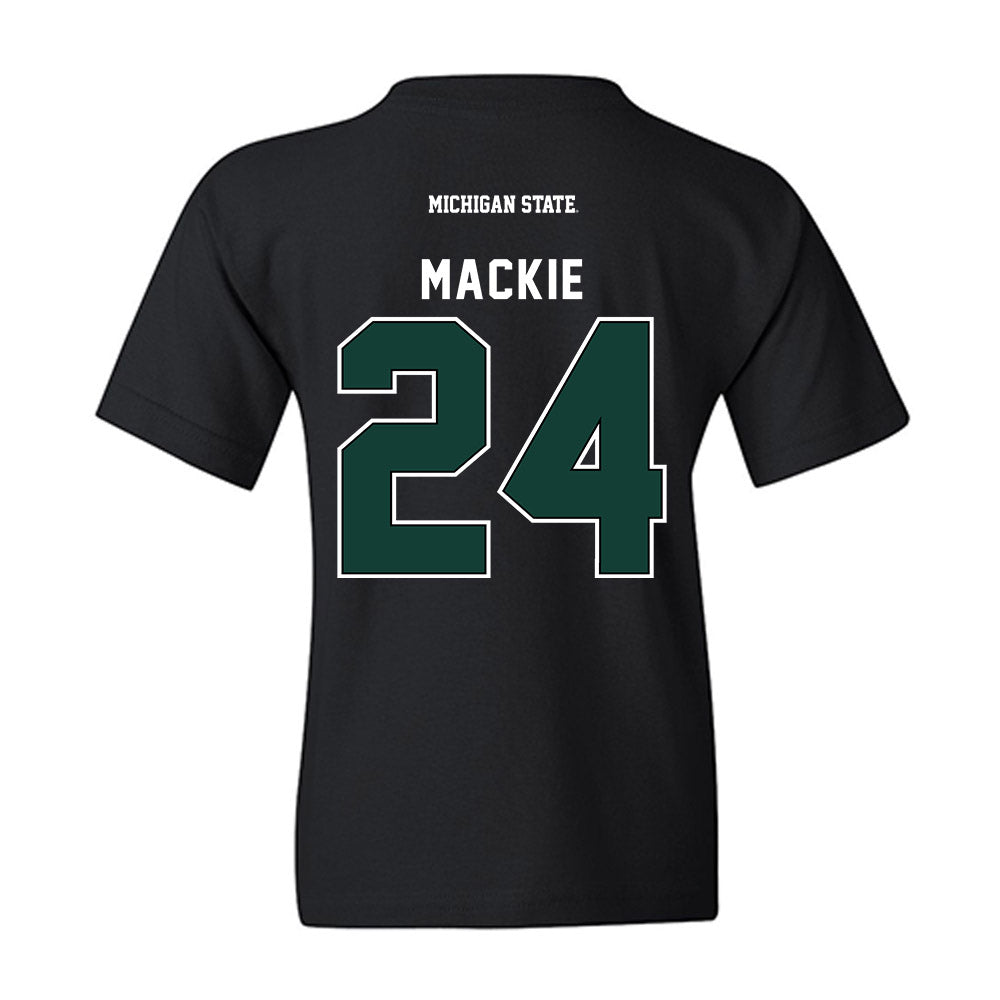 Michigan State - NCAA Men's Ice Hockey : Nathan Mackie - Youth T-Shirt-1