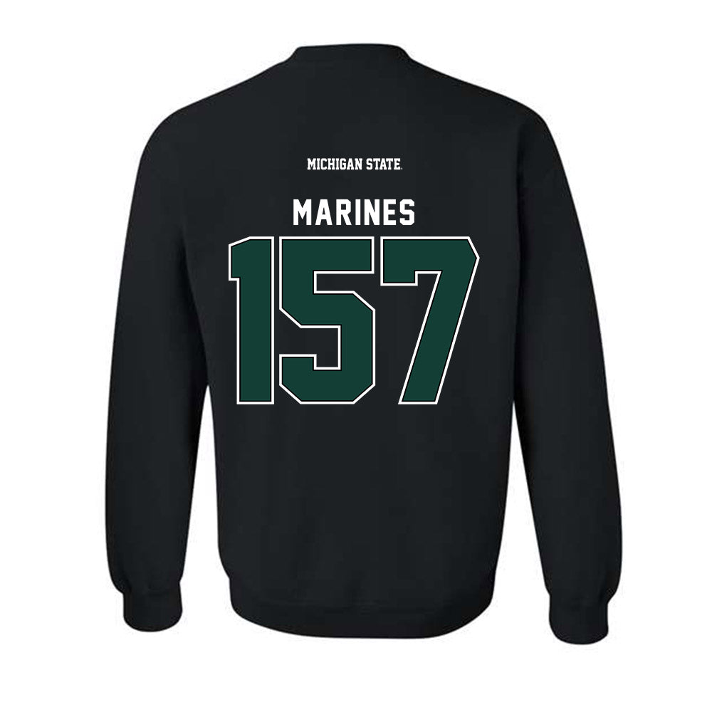 Michigan State - NCAA Wrestling : Darius Marines - Generic Shersey Crewneck Sweatshirt-1