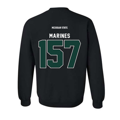 Michigan State - NCAA Wrestling : Darius Marines - Generic Shersey Crewneck Sweatshirt-1