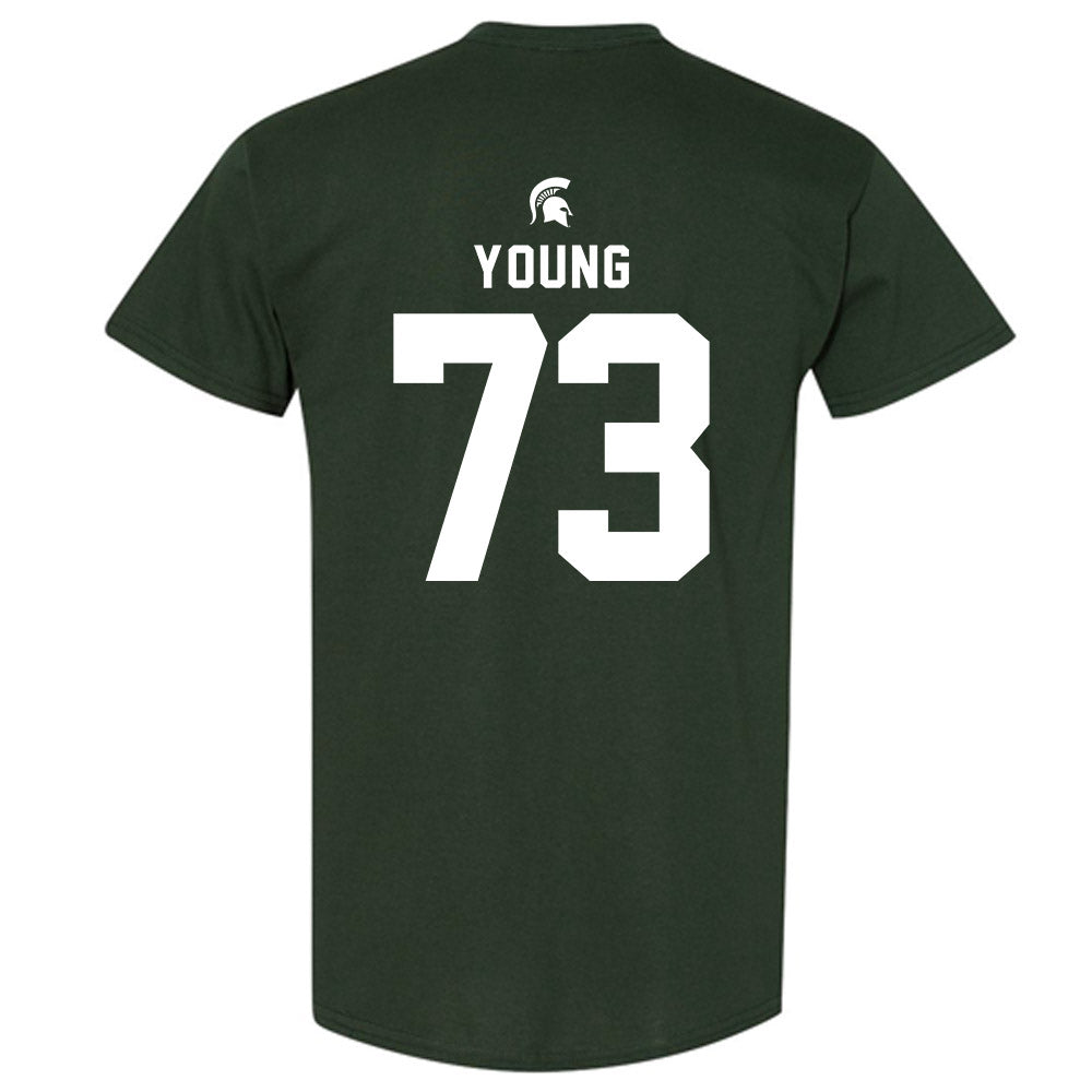 Michigan State - NCAA Football : Rustin Young - T-Shirt-1