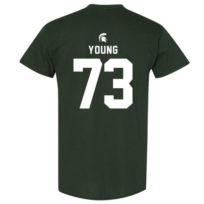 Michigan State - NCAA Football : Rustin Young - T-Shirt-1