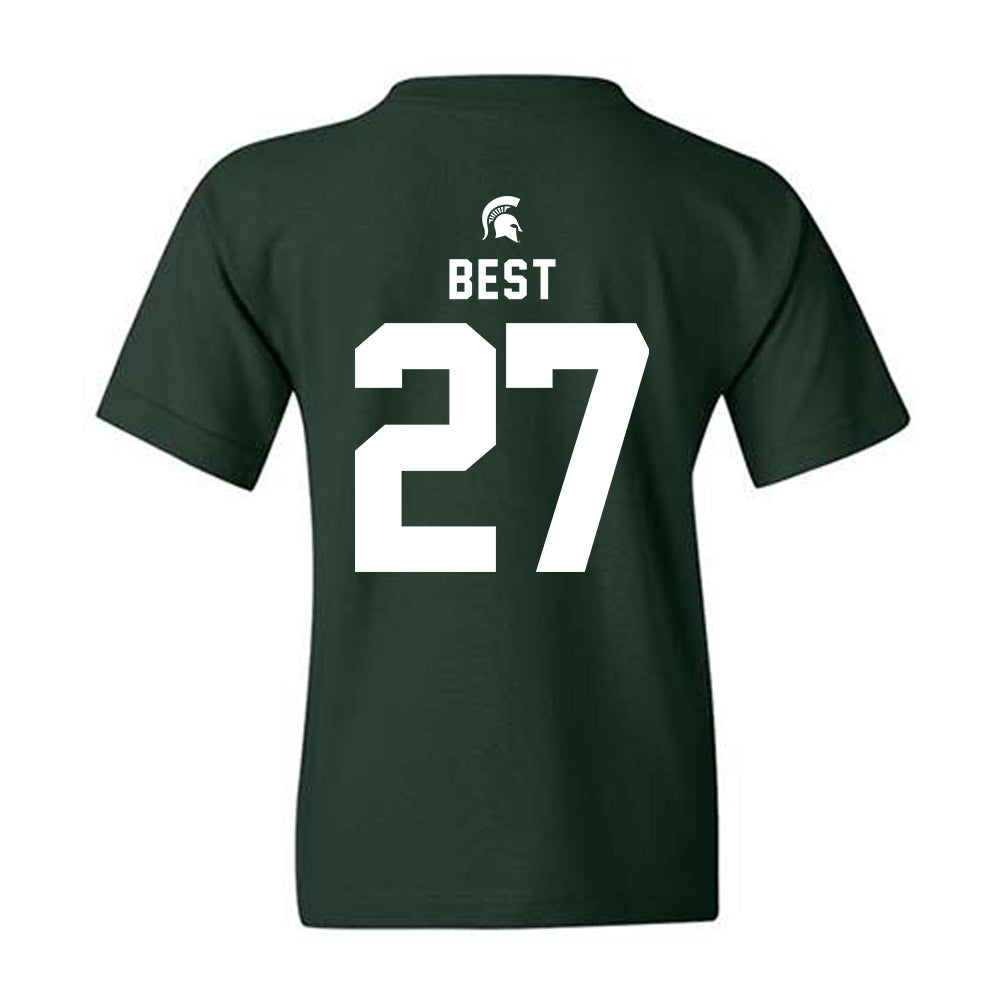 Michigan State - NCAA Men's Ice Hockey : Gavin Best - Youth T-Shirt-1