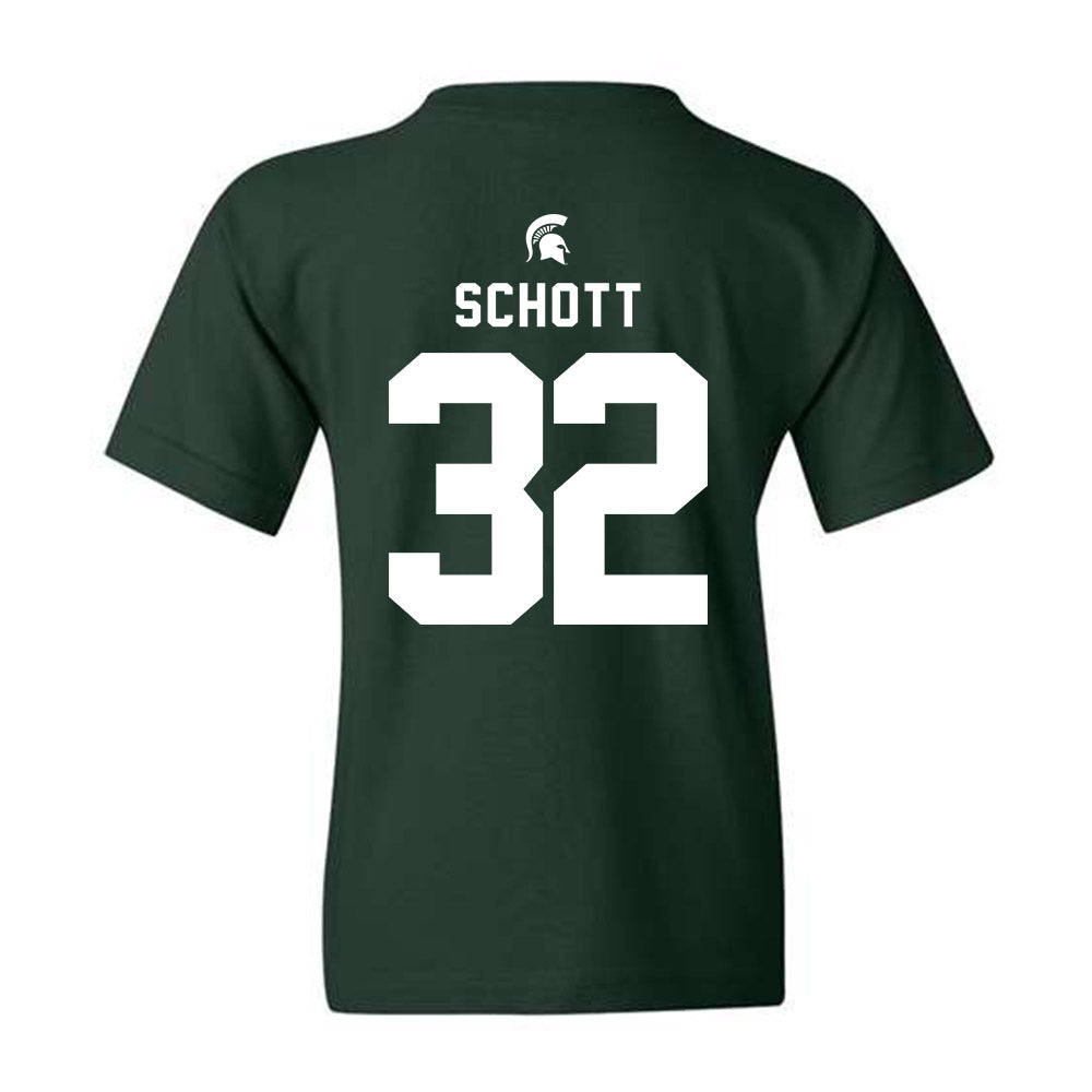 Michigan State - NCAA Football : James Schott - Youth T-Shirt