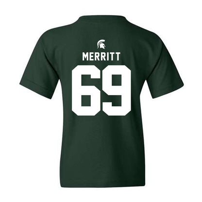 Michigan State - NCAA Football : Jacob Merritt - Youth T-Shirt