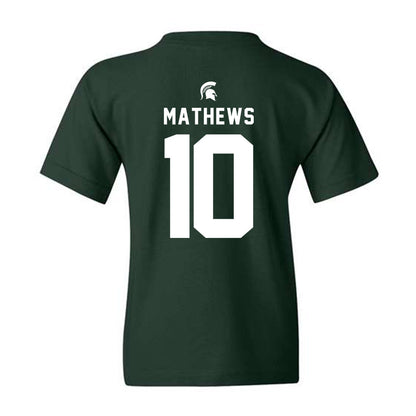 Michigan State - NCAA Women's Soccer : Emily Mathews - Youth T-Shirt