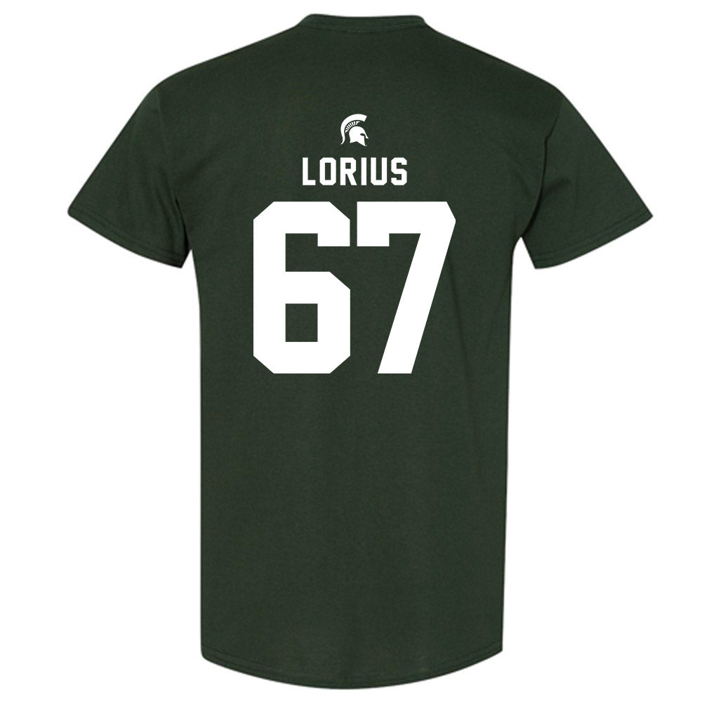 Michigan State - NCAA Football : Hayden Lorius - Generic Shersey T-Shirt-1