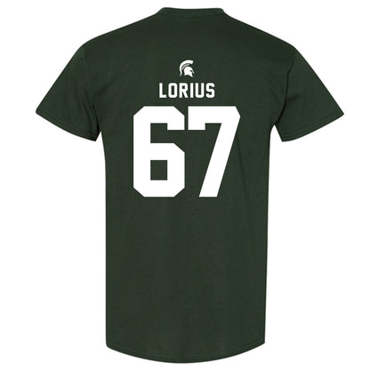 Michigan State - NCAA Football : Hayden Lorius - Generic Shersey T-Shirt-1