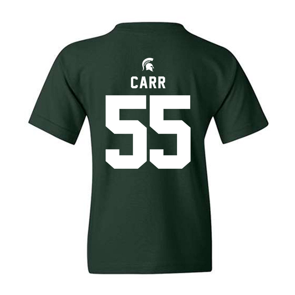 Michigan State - NCAA Men's Basketball : Coen Carr - Youth T-Shirt-1
