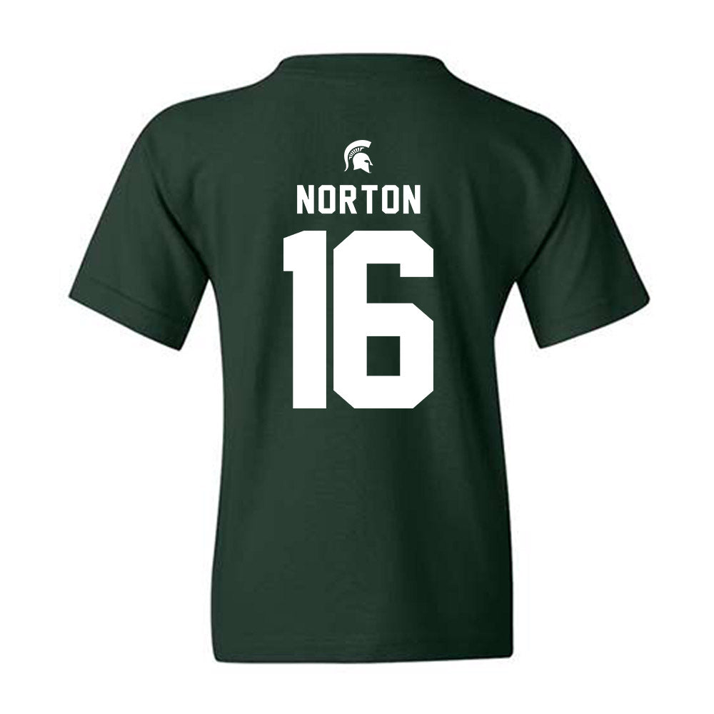 Michigan State - NCAA Women's Volleyball : Kalea Norton - Generic Shersey Youth T-Shirt-1