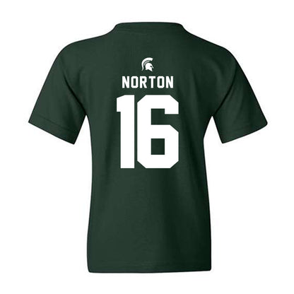 Michigan State - NCAA Women's Volleyball : Kalea Norton - Generic Shersey Youth T-Shirt-1