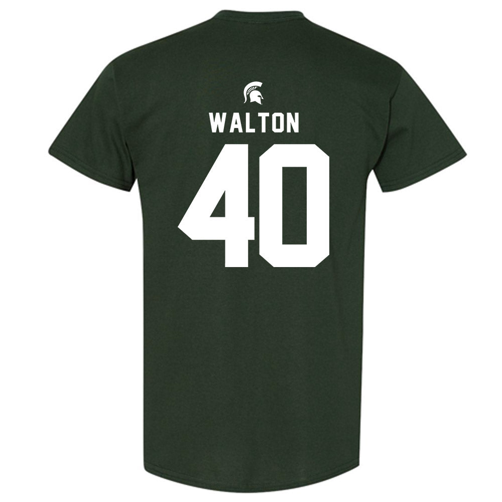 Michigan State - NCAA Men's Basketball : Brennan Walton - T-Shirt-1