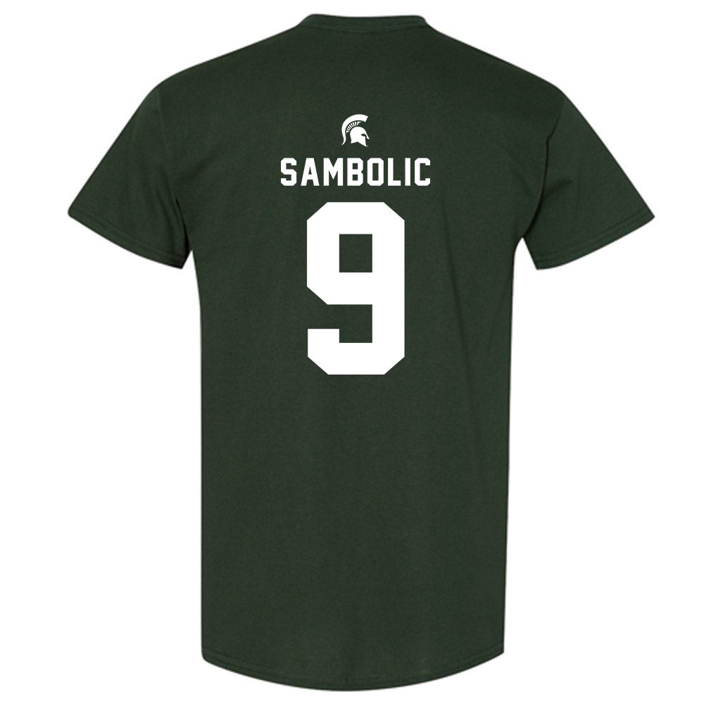Michigan State - NCAA Women's Basketball : Sara Sambolic - Generic Shersey T-Shirt-1
