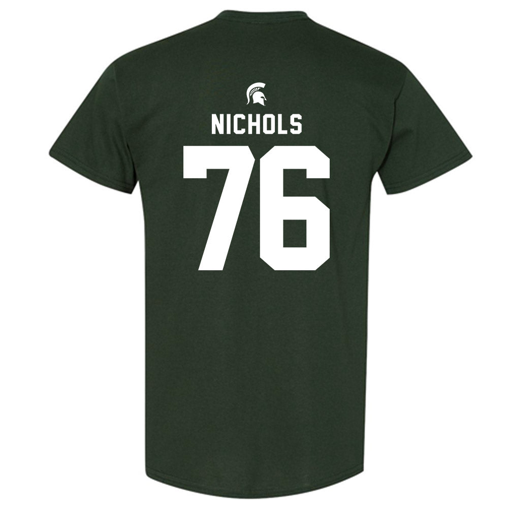 Michigan State - NCAA Football : Drew Nichols - Generic Shersey T-Shirt-1