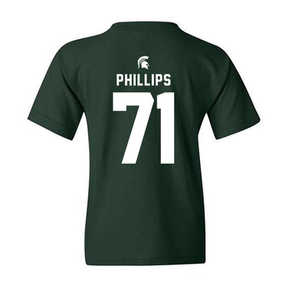 Michigan State - NCAA Football : Kristian Phillips - Generic Shersey Youth T-Shirt-1