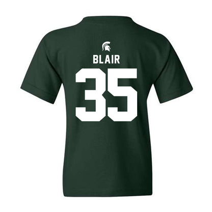 Michigan State - NCAA Women's Basketball : Kennedy Blair - Youth T-Shirt