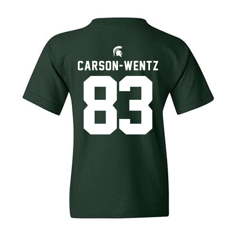 Michigan State - NCAA Football : Jack Carson-wentz - Youth T-Shirt-1