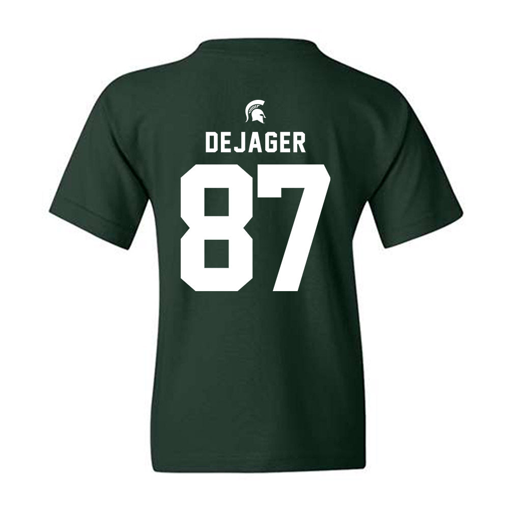 Michigan State - NCAA Football : Luke DeJager - Generic Shersey Youth T-Shirt-1