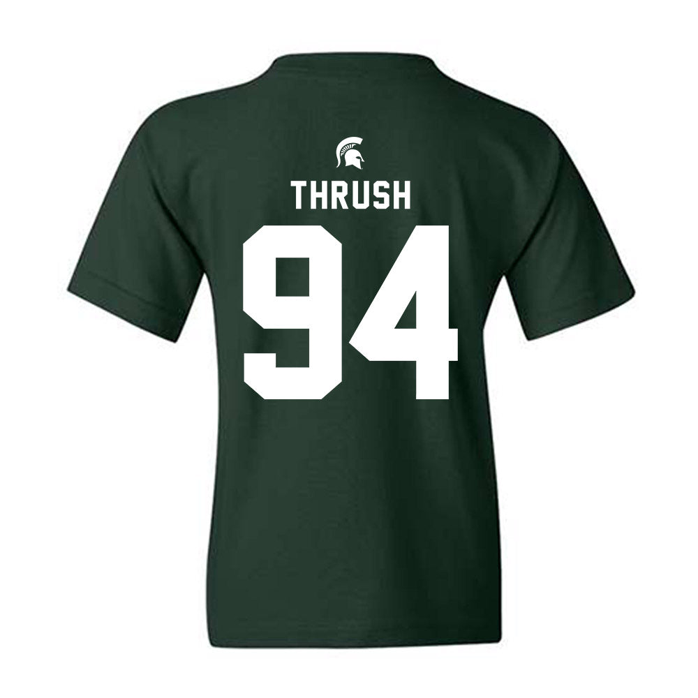Michigan State - NCAA Football : Cal Thrush - Youth T-Shirt-1