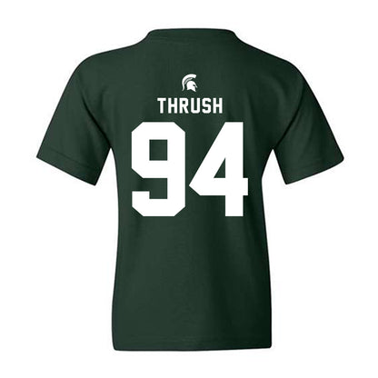Michigan State - NCAA Football : Cal Thrush - Youth T-Shirt-1