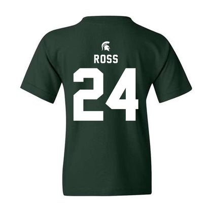 Michigan State - NCAA Women's Basketball : Lauren Ross - Youth T-Shirt