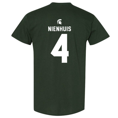 Michigan State - NCAA Men's Ice Hockey : Nash Nienhuis - T-Shirt-1