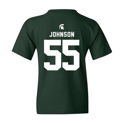 Michigan State - NCAA Football : Rakeem Johnson - Youth T-Shirt-1