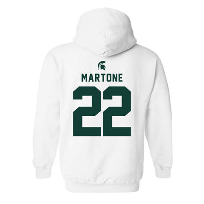 Michigan State - NCAA Men's Ice Hockey : Porter Martone - Classic Shersey Hooded Sweatshirt-1
