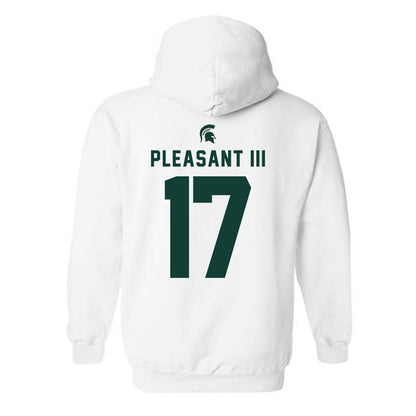 Michigan State - NCAA Football : Eddie Pleasant III - Classic Shersey Hooded Sweatshirt-1