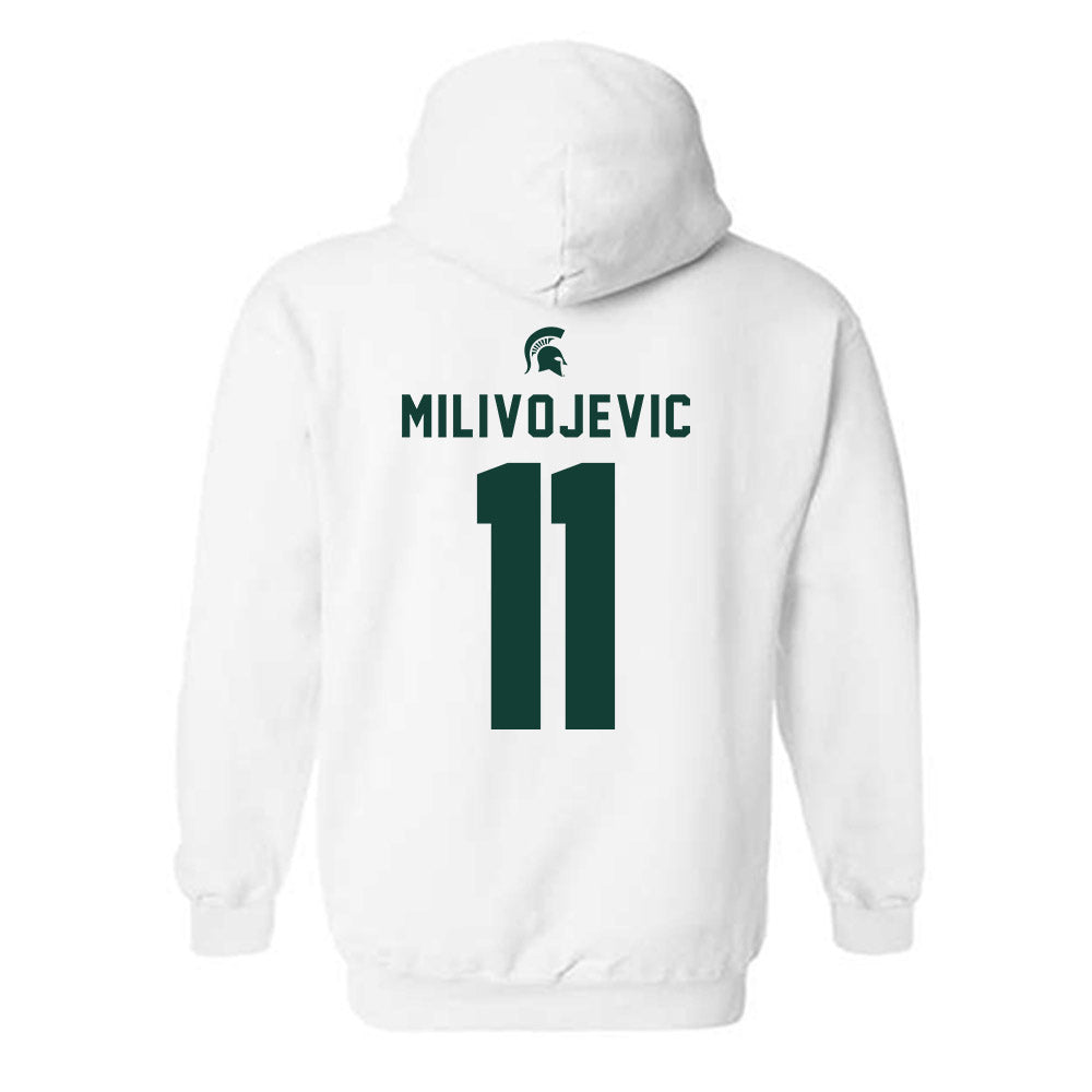 Michigan State - NCAA Football : Alessio Milivojevic - Classic Shersey Hooded Sweatshirt-1
