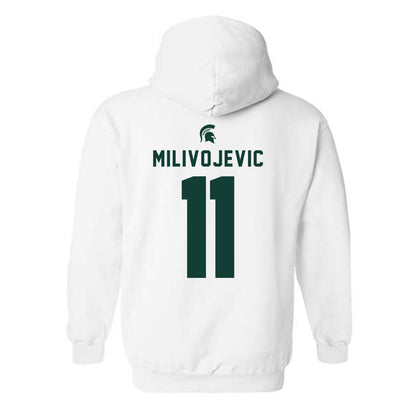 Michigan State - NCAA Football : Alessio Milivojevic - Classic Shersey Hooded Sweatshirt-1