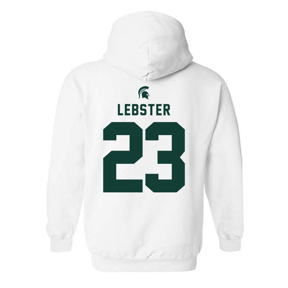 Michigan State - NCAA Men's Ice Hockey : Reed Lebster - Classic Shersey Hooded Sweatshirt-1