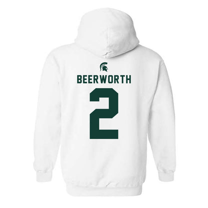 Michigan State - NCAA Women's Soccer : Sofia Beerworth - Classic Shersey Hooded Sweatshirt-1