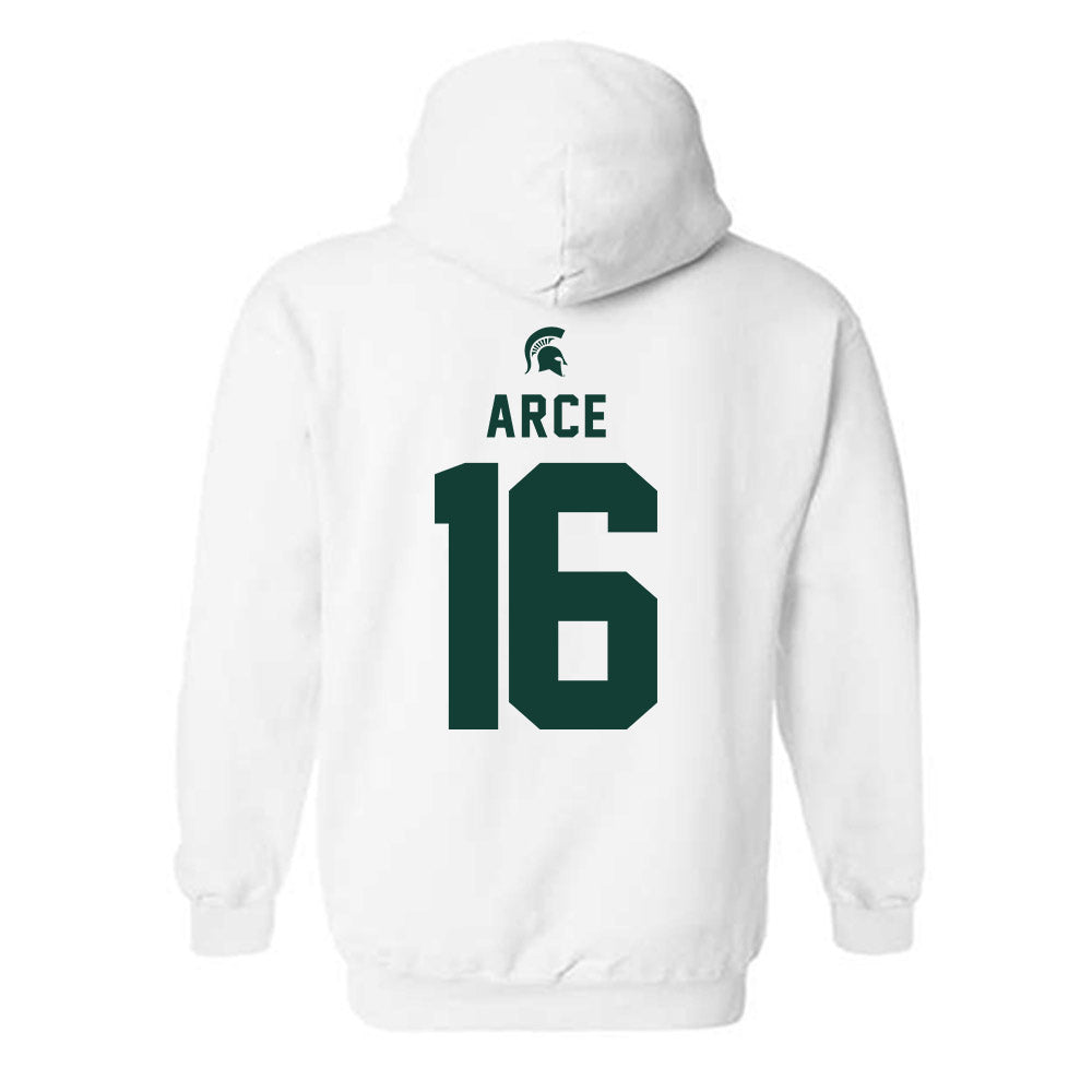 Michigan State - NCAA Men's Soccer : Colin Arce - Classic Shersey Hooded Sweatshirt-1