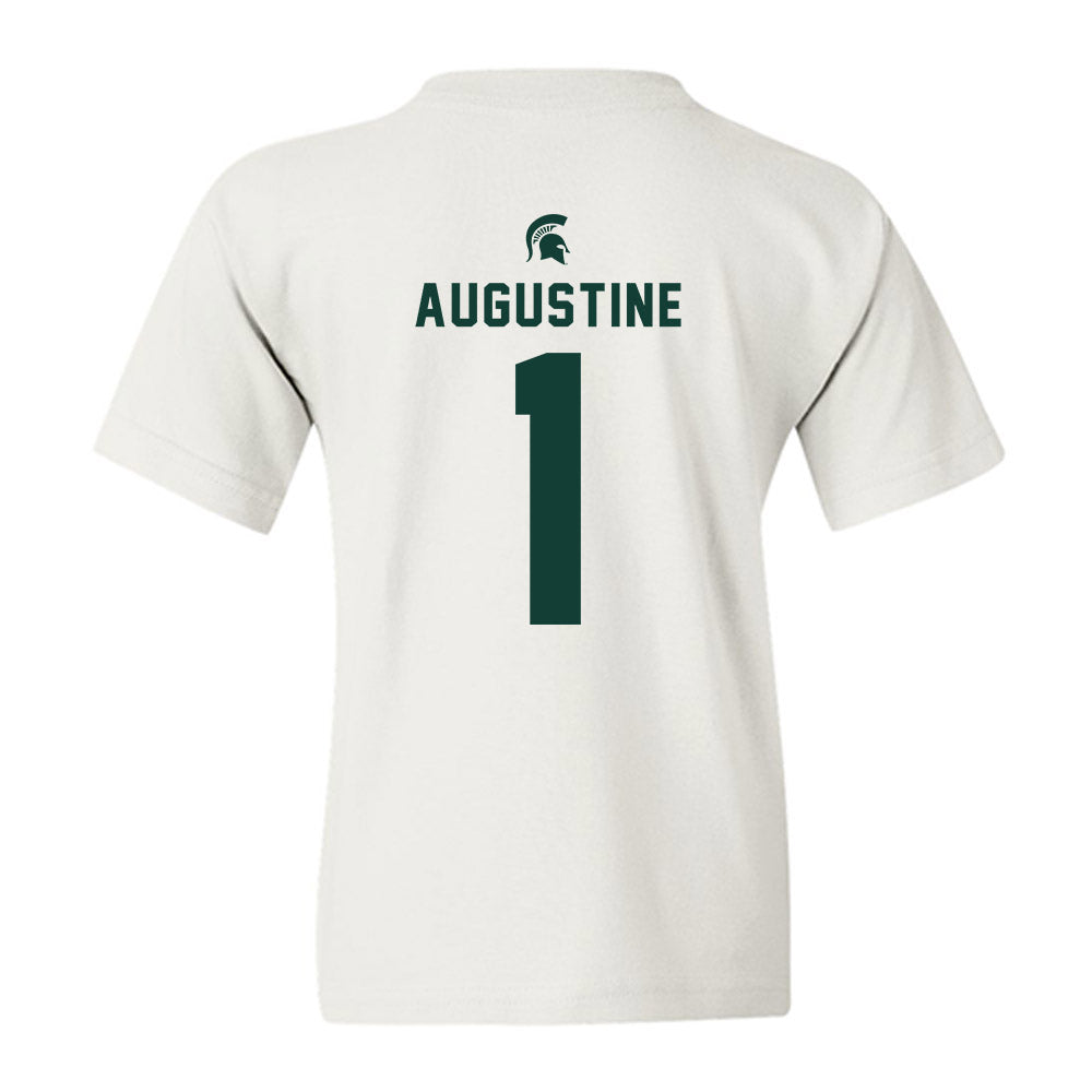 Michigan State - NCAA Men's Ice Hockey : Trey Augustine - Classic Shersey Youth T-Shirt-1