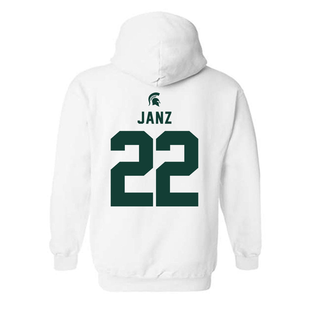 Michigan State - NCAA Women's Soccer : Ella Janz - Classic Shersey Hooded Sweatshirt-1