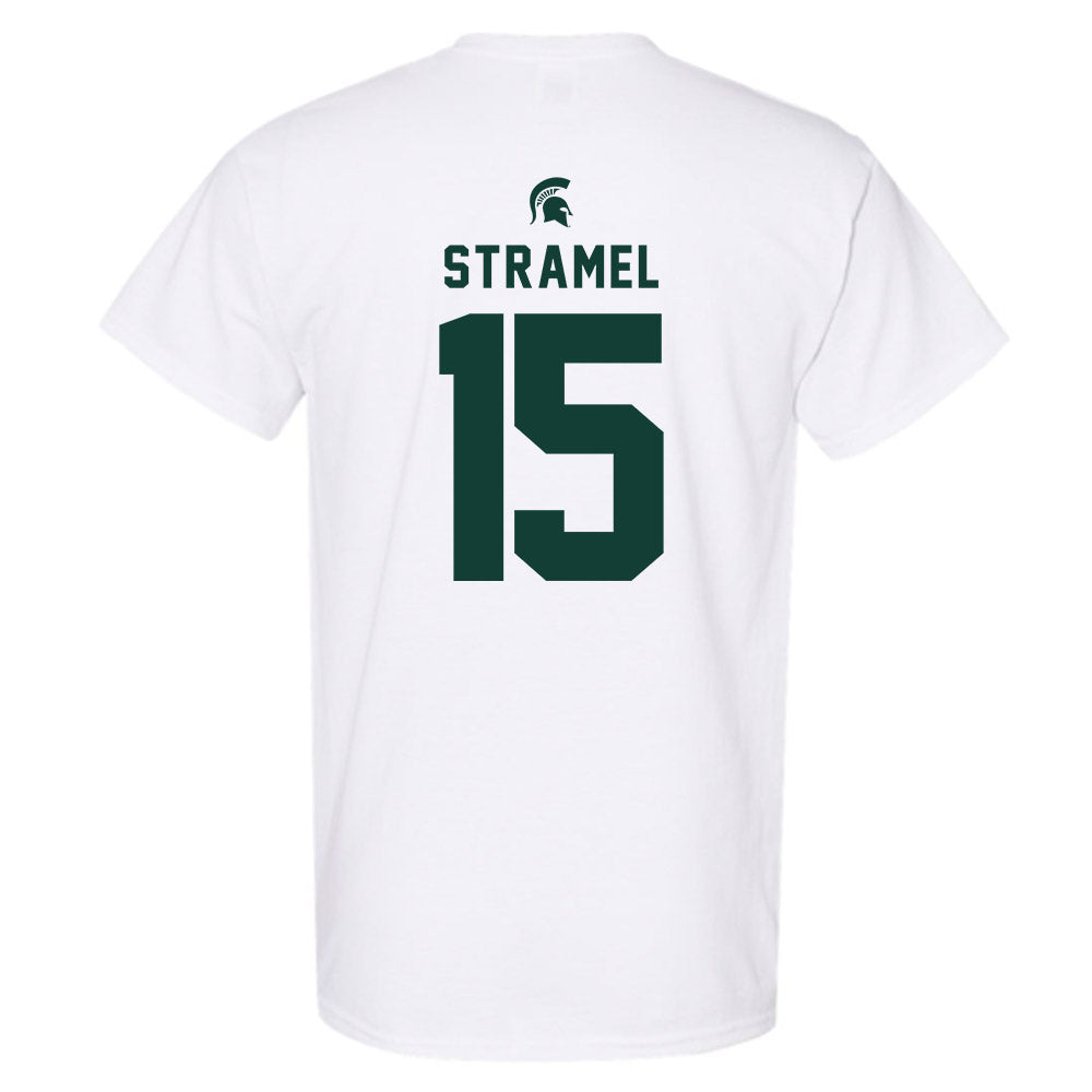 Michigan State - NCAA Men's Ice Hockey : Charlie Stramel - Classic Shersey T-Shirt-1
