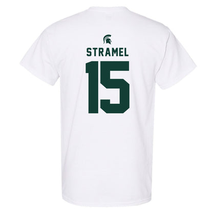 Michigan State - NCAA Men's Ice Hockey : Charlie Stramel - Classic Shersey T-Shirt-1