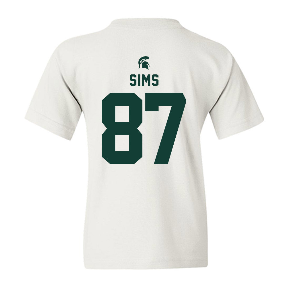 Michigan State - NCAA Football : Dyson Sims - Classic Shersey Youth T-Shirt-1