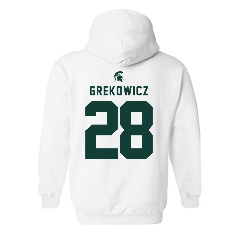 Michigan State - NCAA Men's Soccer : Jake Grekowicz - Classic Shersey Hooded Sweatshirt-1