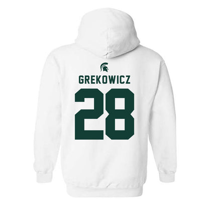 Michigan State - NCAA Men's Soccer : Jake Grekowicz - Classic Shersey Hooded Sweatshirt-1