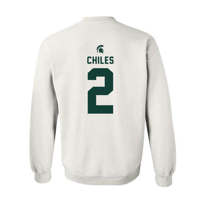 Michigan State - NCAA Football : Aidan Chiles - Classic Shersey Crewneck Sweatshirt-1