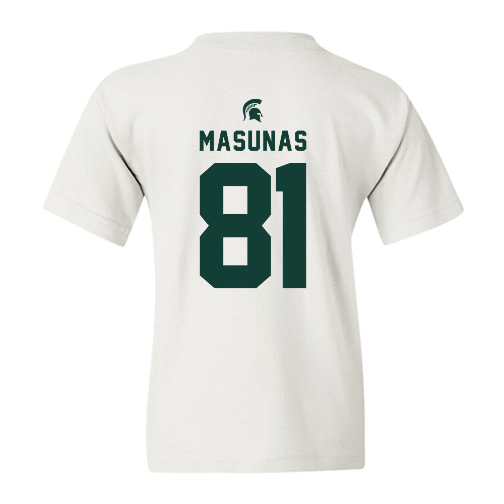 Michigan State - NCAA Football : Michael Masunas - Classic Shersey Youth T-Shirt-1