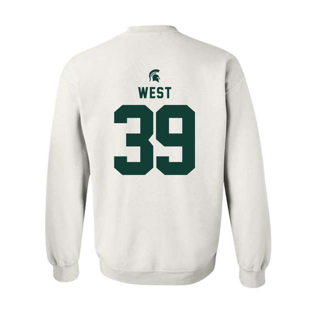 Michigan State - NCAA Football : Elisha West - Classic Shersey Crewneck Sweatshirt-1