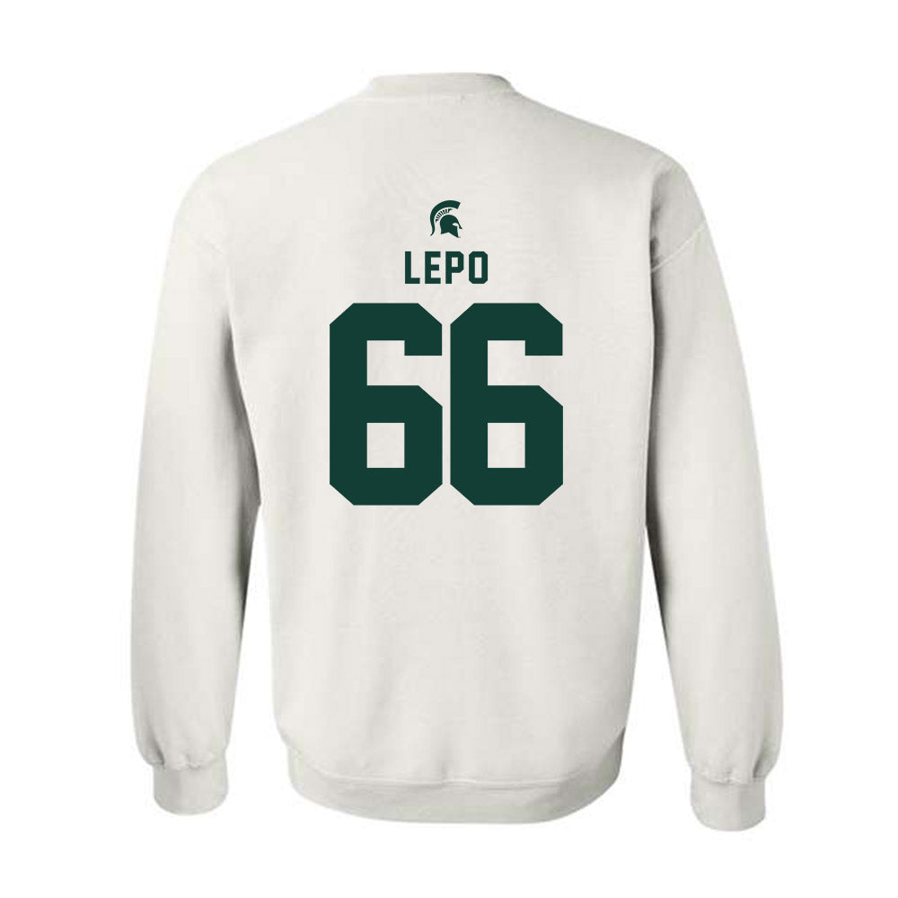 Michigan State - NCAA Football : Ashton Lepo - Classic Shersey Crewneck Sweatshirt-1