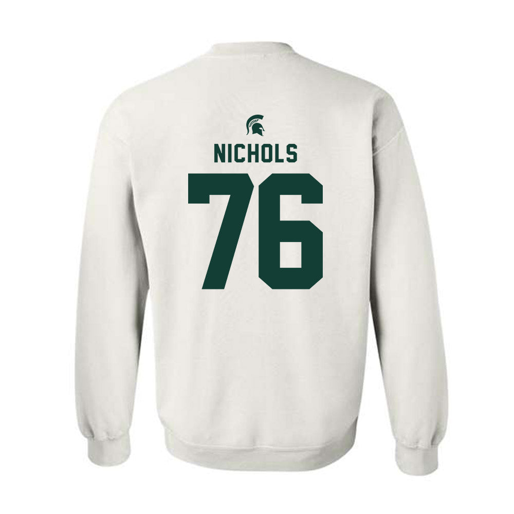 Michigan State - NCAA Football : Drew Nichols - Classic Shersey Crewneck Sweatshirt-1